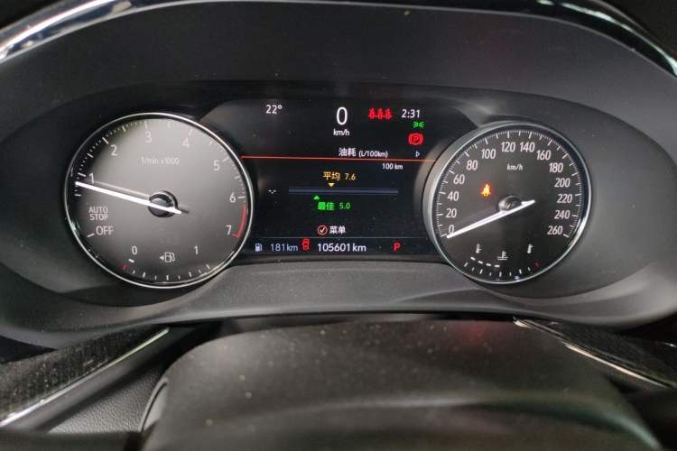 Used Buick Envision 2022 Encore Plus 652T Five-Seat Luxury Model Instrument Cluster
