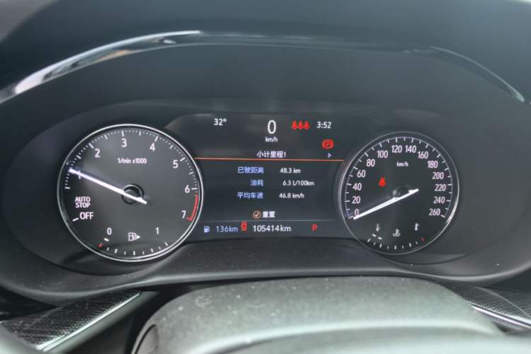 Used Buick Envision 2022 Encore S 552T Two-Wheel Drive Elite Model Instrument Cluster