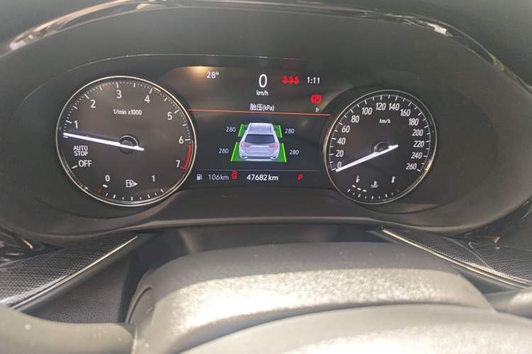 Used Buick Envision 2022 Encore S 552T Two-Wheel Drive Elite Model Odometer Close Up