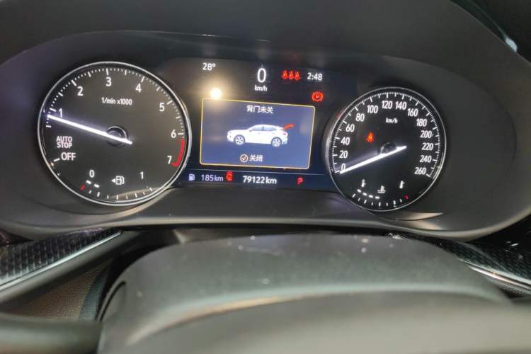 Used Buick Envision 2022 Encore Plus 652T Five-Seat Luxury Model Odometer Close Up