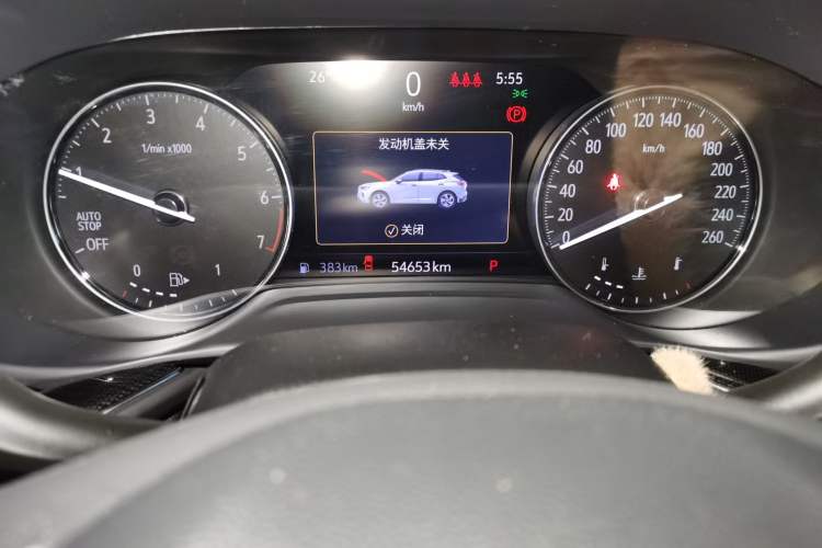 Used Buick Envision 2022 Encore S 552T Two-Wheel Drive Elite Model Odometer Close Up