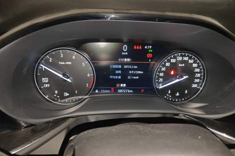 Used Buick Envision 2022 Encore S 552T Two-Wheel-Drive Luxury Model Odometer Close Up