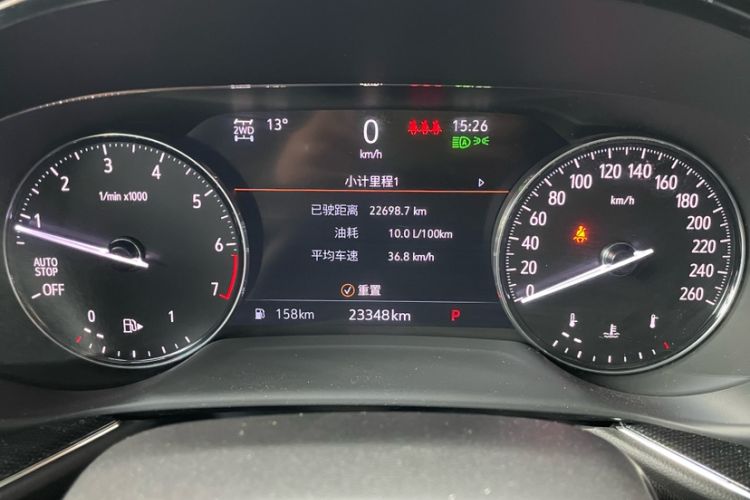 Used Buick Envision 2022 Encore S GS 4x4 Sport Edition Odometer Close Up