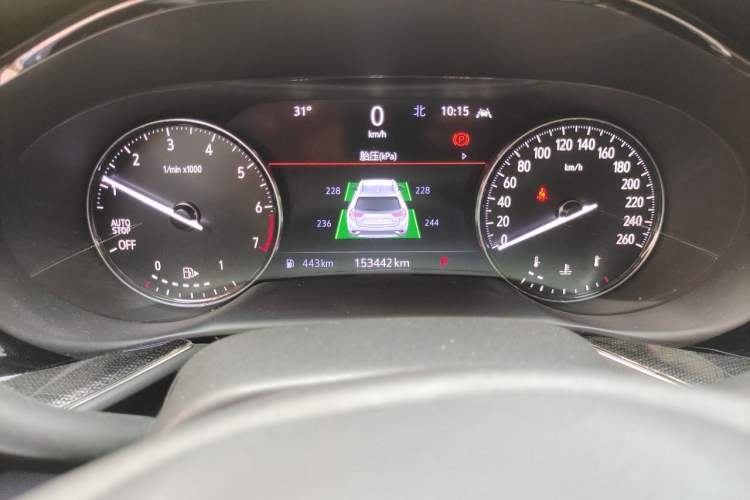 Used Buick Envision 2022 Encore S 552T Two-Wheel-Drive Luxury Model Odometer Close Up