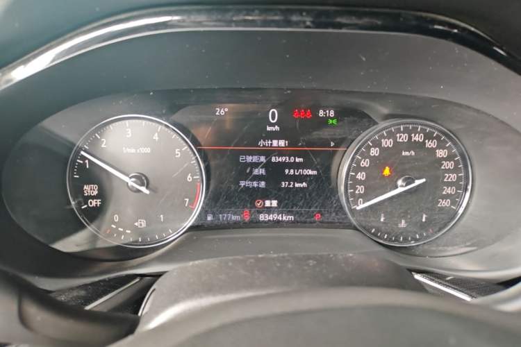Used Buick Envision 2022 Encore Plus 652T Five-Seat Luxury Model Instrument Cluster