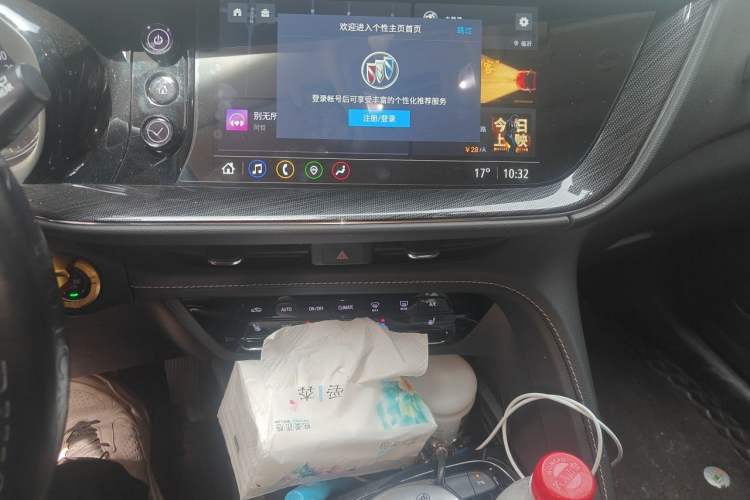 Used Buick Envision 2022 Facelift Encore S 552T Two-Wheel-Drive Luxury Model Audio And AC Panel