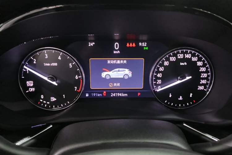 Used Buick Envision 2022 Encore S 652T Two-Wheel-Drive Luxury Model Instrument Cluster