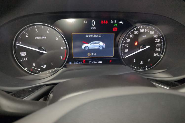 Used Buick Envision 2022 Encore Plus 652T Five-Seat Luxury Model Odometer Close Up