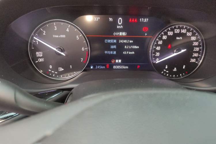 Used Buick Envision 2022 Encore S 552T Two-Wheel-Drive Luxury Model Odometer Close Up