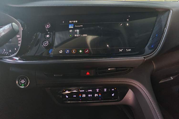 Used Buick Envision 2022 Encore Plus 652T Five-Seat Luxury Model Audio And AC Panel