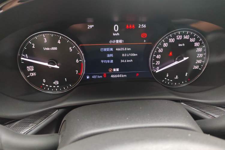 Used Buick Envision 2022 Encore Plus 652T Five-Seat Luxury Model Odometer Close Up