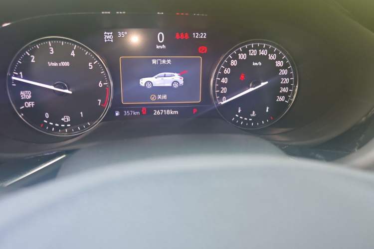 Used Buick Envision 2023 Encore Plus 652T Five-Seat All-Wheel-Drive Luxury Model Odometer Close Up