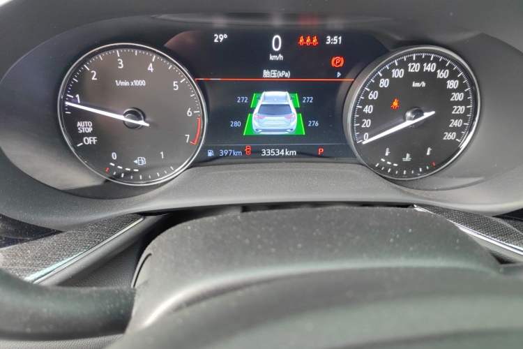 Used Buick Envision 2023 Encore Plus 652T Five-Seat Luxury Model Odometer Close Up
