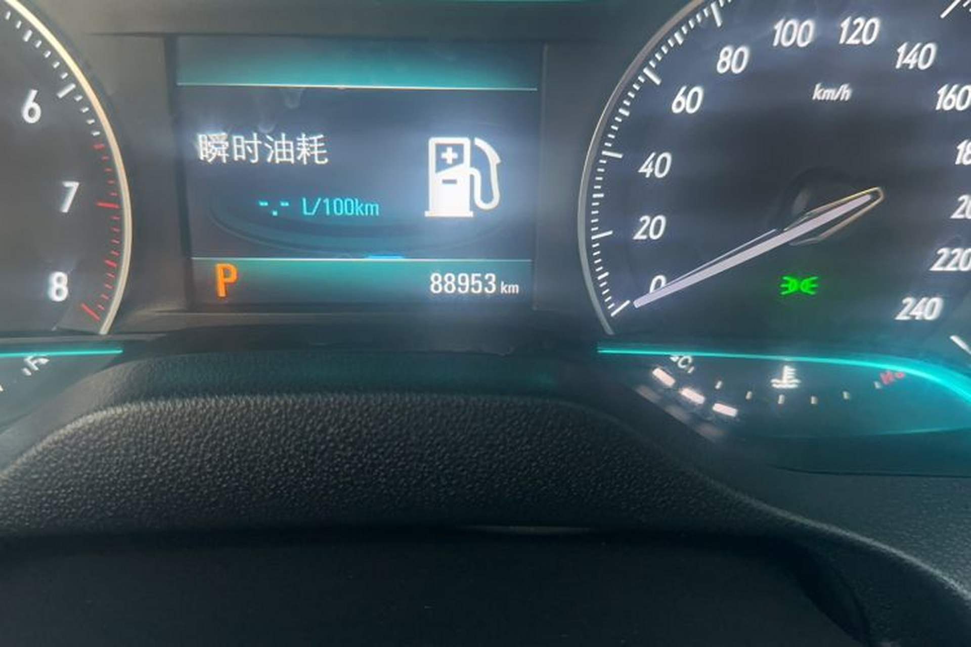 Used Buick Excelle GX 2018 18T Automatic Elite Model Odometer Close Up