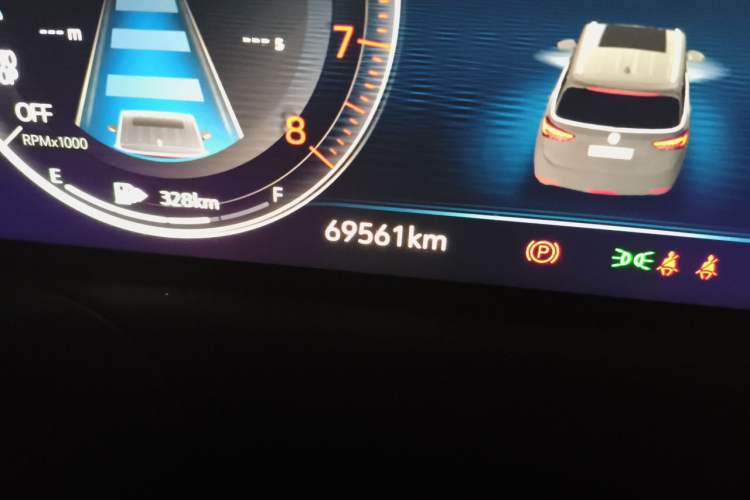 Used Buick GL6 2021 323T Mild Hybrid Connect Prestige Model Odometer Close Up