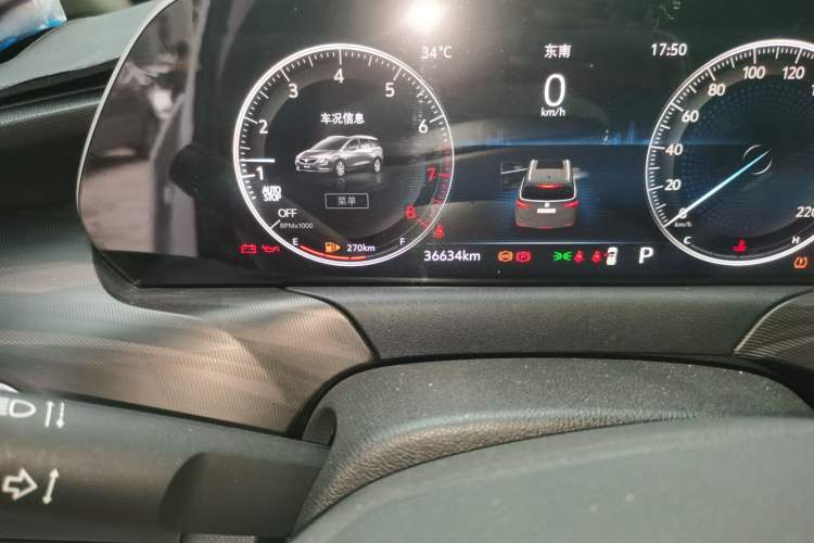 Used Buick GL6 2021 323T Mild Hybrid Connect Prestige Model Odometer Close Up