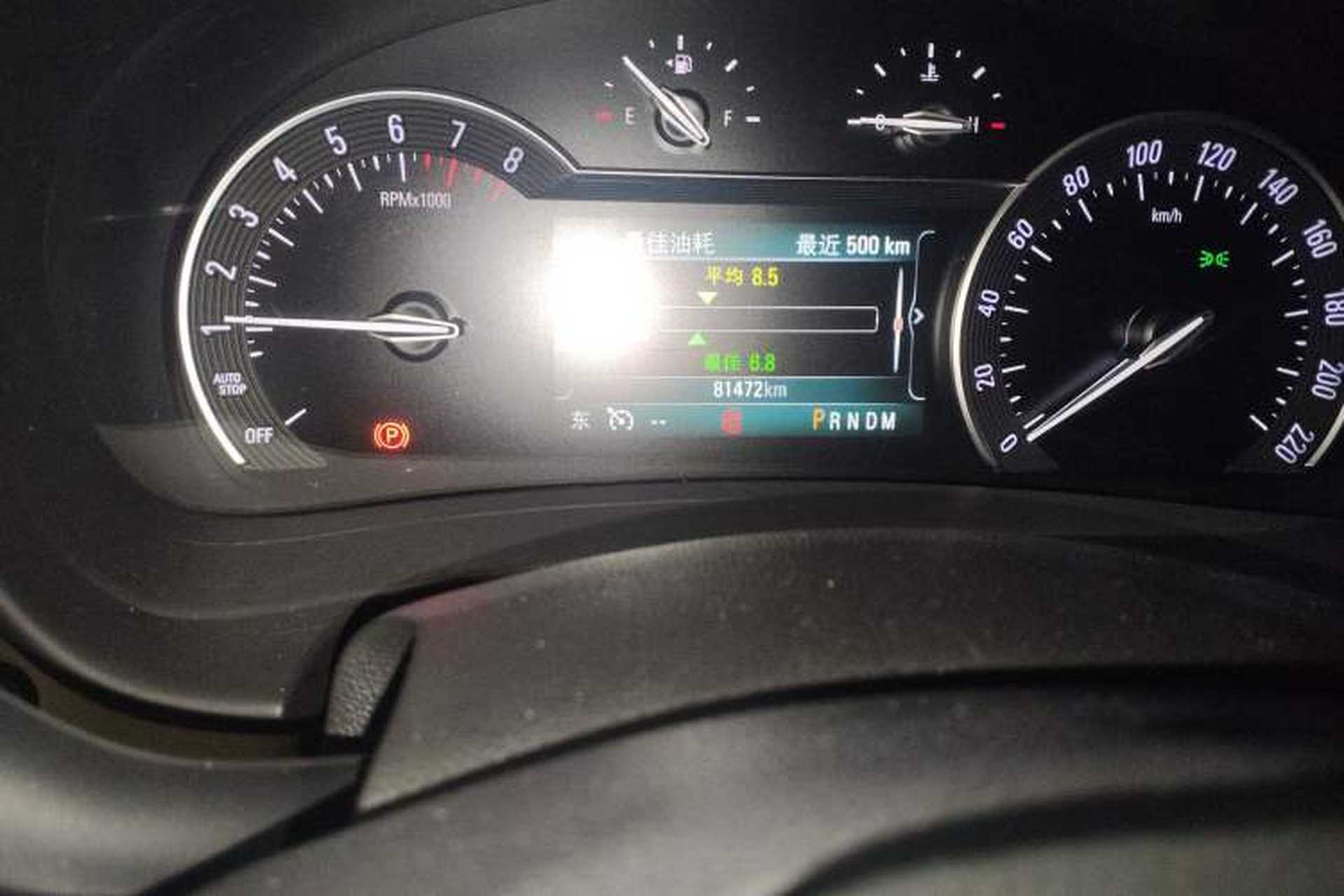 Used Buick GL8 2018 ES 28T Comfort Model China VI Standard Odometer Close Up