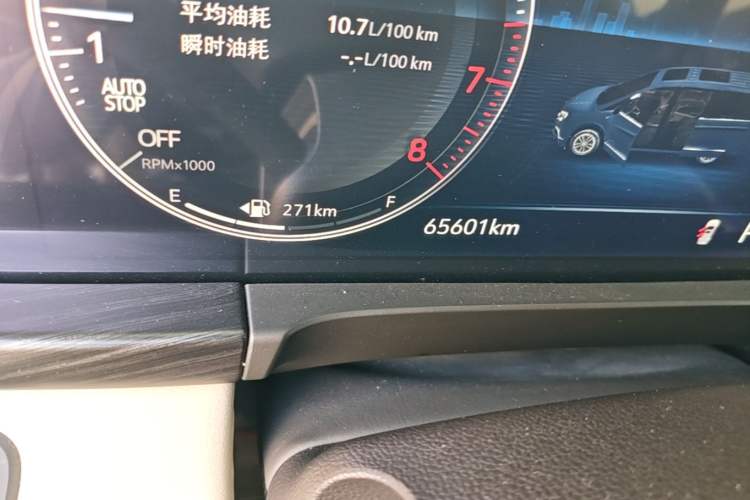 Used Buick GL8 2020 ES Land Cruiser 653T Comfort Edition Odometer Close Up