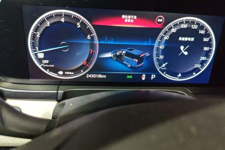 Used Buick GL8 2020 ES Land Cruiser 653T Luxury Edition Odometer Close Up