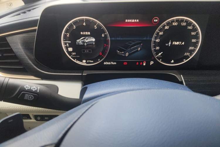 Used Buick GL8 2021 Avenir Aivia Four-Seat Prestige Edition Odometer Close Up