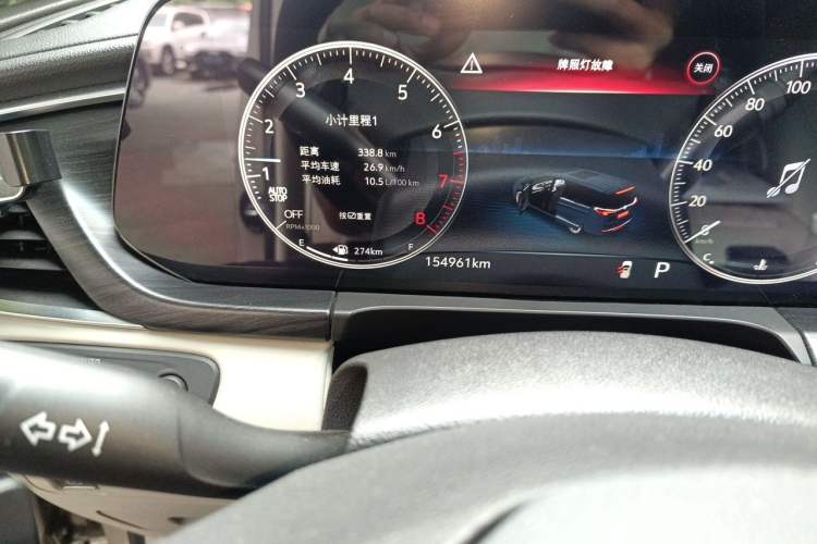 Used Buick GL8 2021 ES Landtrek 653T Comfort Edition Odometer Close Up