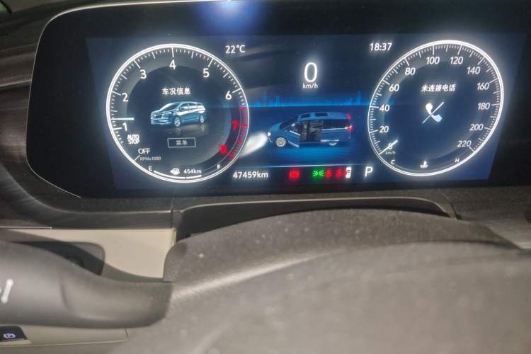 Used Buick GL8 2021 ES Landtrek 653T Comfort Edition Odometer Close Up