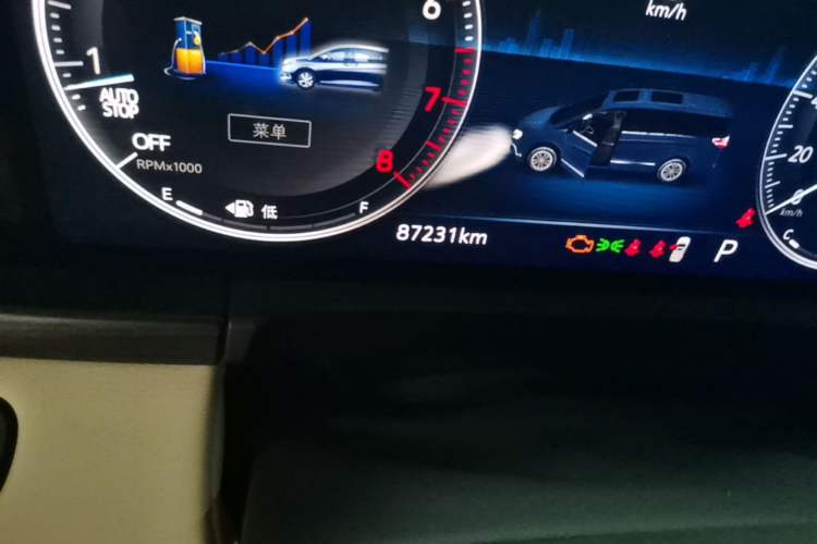 Used Buick GL8 2021 Avenir Aivia Six-Seat Luxury Edition Odometer Close Up