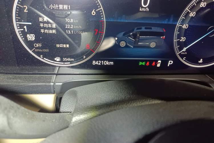 Used Buick GL8 2021 ES Land Cruiser 653T Luxury Edition Odometer Close Up