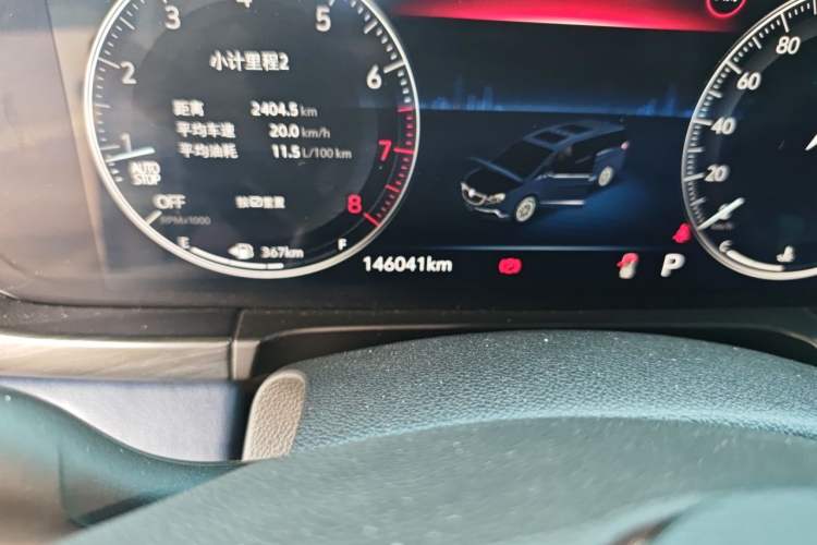 Used Buick GL8 2021 ES Landtrek 653T Comfort Edition Odometer Close Up