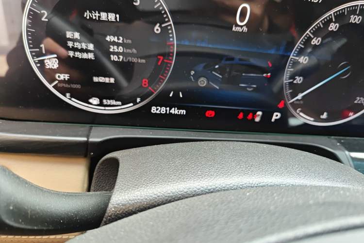 Used Buick GL8 2021 ES Land Cruiser 653T Luxury Edition Odometer Close Up