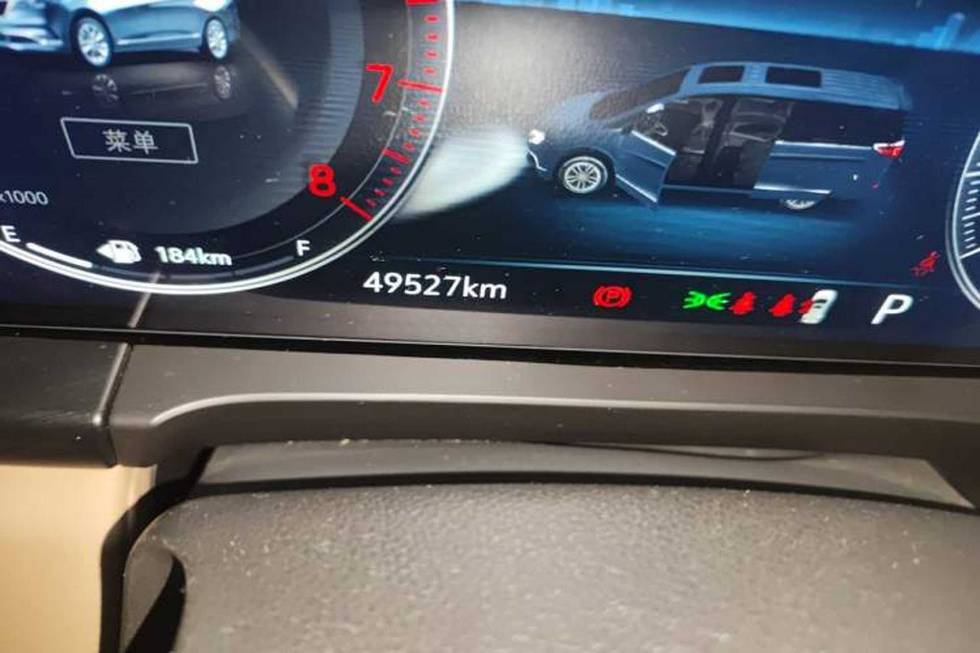 Used Buick GL8 2021 ES Land Cruiser 653T Smart Flagship Model Odometer Close Up
