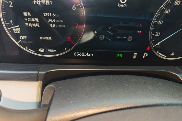 Used Buick GL8 2021 ES Landtrek 653T Comfort Edition Odometer Close Up