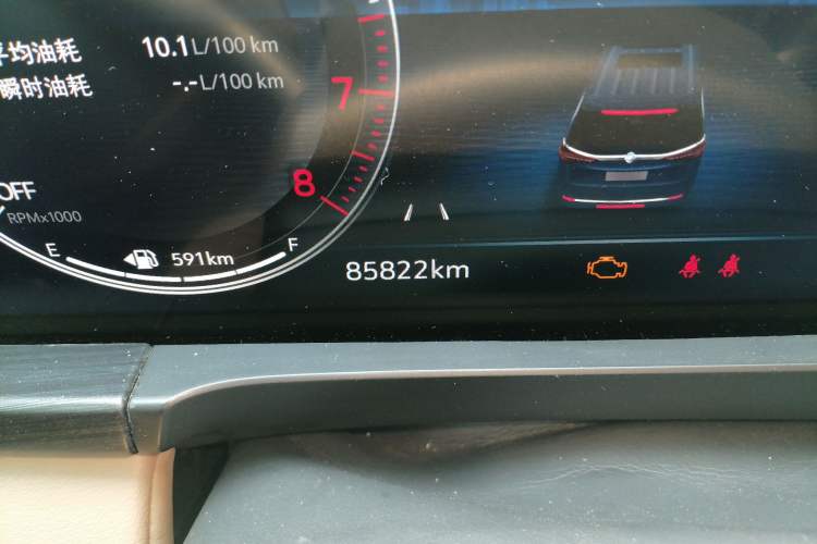 Used Buick GL8 2021 ES Landtrek 653T Smart Luxury Model Odometer Close Up