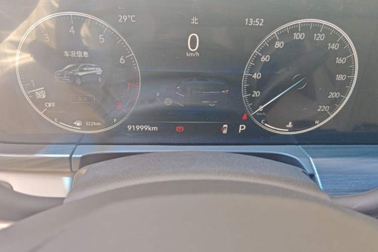 Used Buick GL8 2021 ES Landtrek 653T Comfort Edition Odometer Close Up