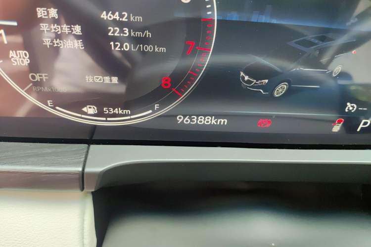 Used Buick GL8 2021 ES Landtrek 653T Comfort Edition Odometer Close Up