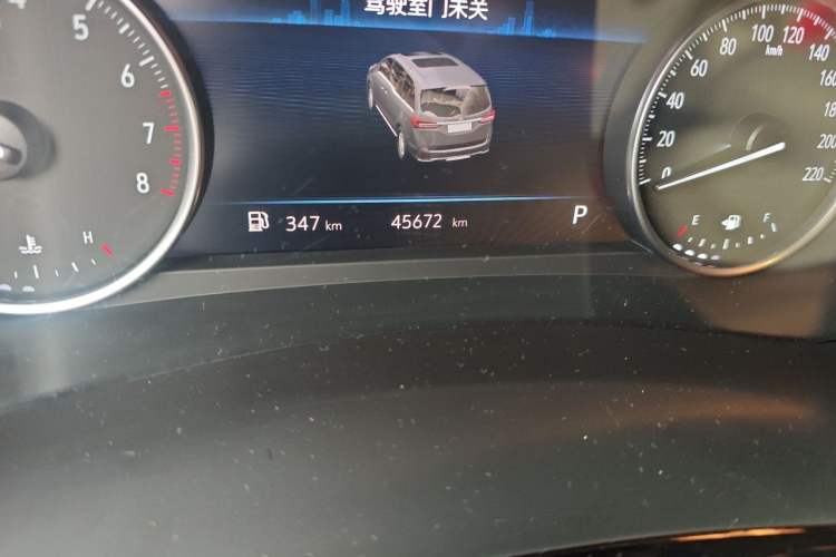 Used Buick GL8 2022 Land Business Class 652T Smart Deluxe Model Odometer Close Up