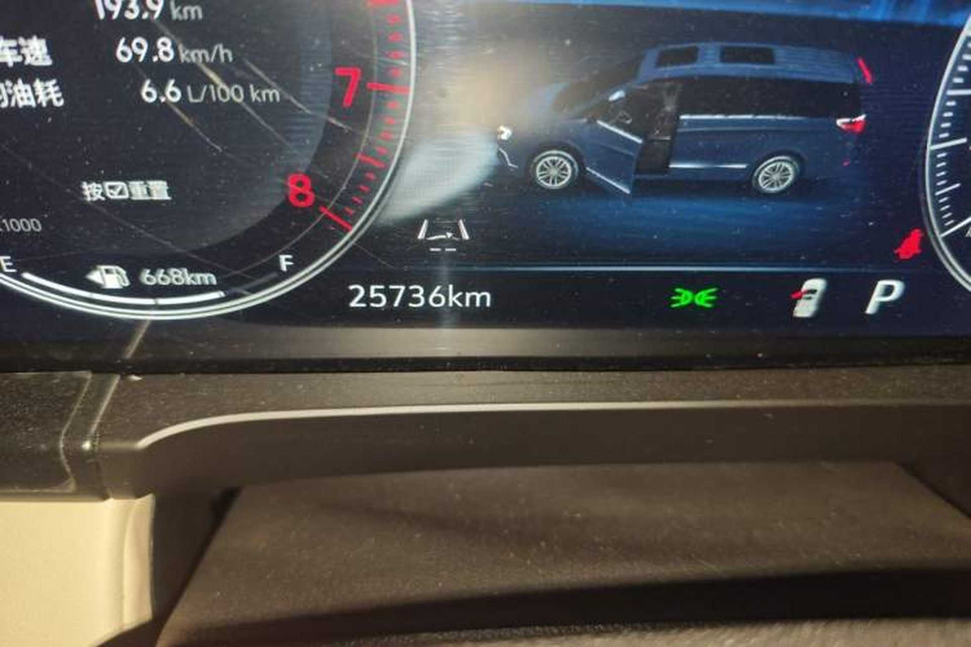 Used Buick GL8 2022 ES Landtrek 653T Luxury Edition Odometer Close Up