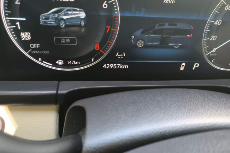 Used Buick GL8 2022 ES Landtrek 653T Luxury Edition Odometer Close Up