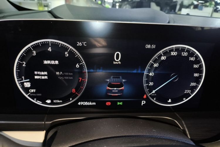 Used Buick GL8 2022 ES Landtrek 653T Comfort Edition Odometer Close Up
