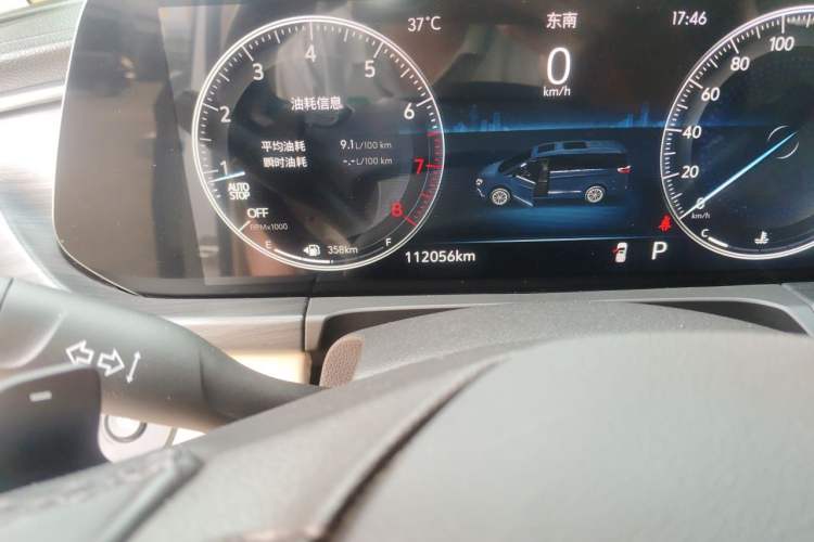 Used Buick GL8 2022 ES Landtrek 653T Luxury Edition Odometer Close Up