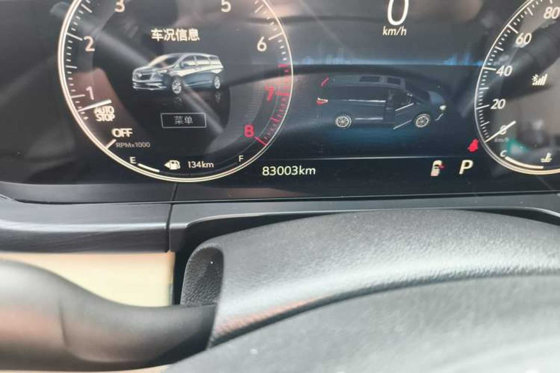 Used Buick GL8 2022 ES Landtrek 653T Luxury Edition Odometer Close Up