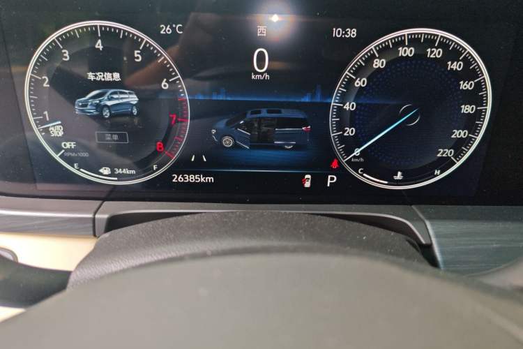 Used Buick GL8 2022 ES Landtrek 653T Luxury Edition Odometer Close Up