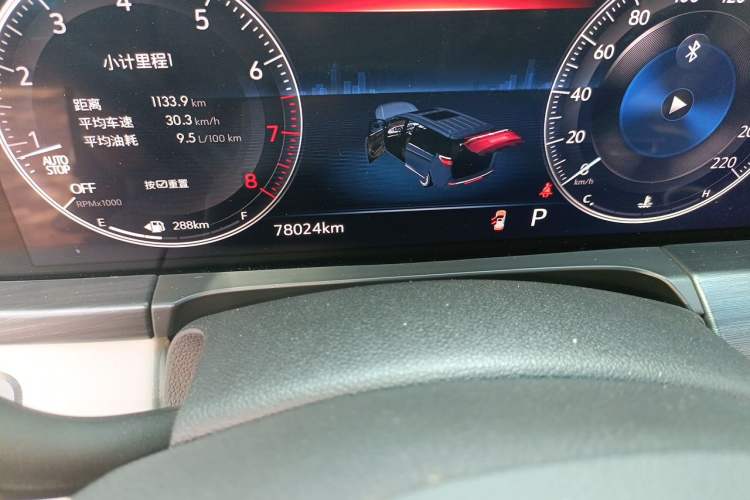 Used Buick GL8 2023 ES Lu Zun Comfort Model Odometer Close Up