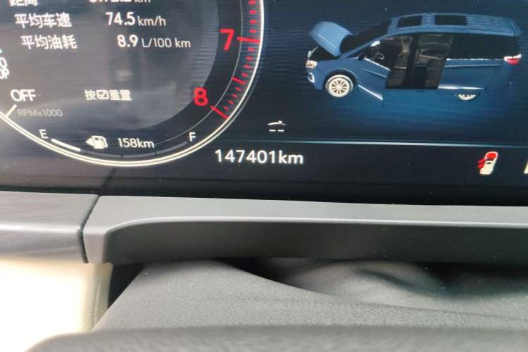Used Buick GL8 2023 ES Lu Zun Luxury Model Odometer Close Up