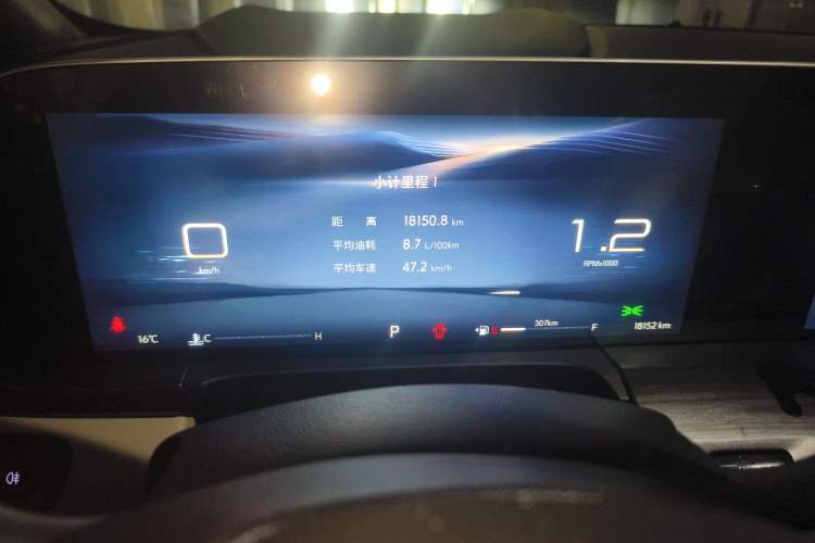 Used Buick GL8 2023 ES Lu Zun Deluxe Model Odometer Close Up
