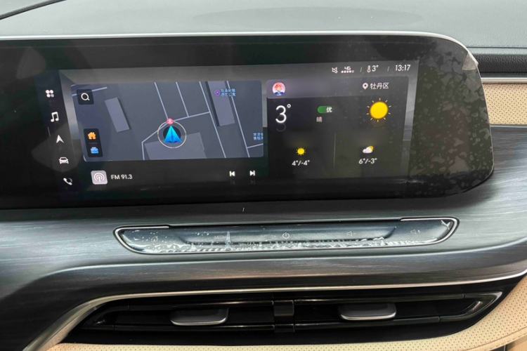 Used Buick GL8 2023 ES Lu Zun Deluxe Model Audio And AC Panel
