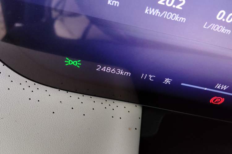 Used Buick GL8 New Energy 2024 Lu Zun Luxury Edition 7-Seater Odometer Close Up