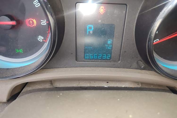 Used Buick GT 2013 GT 1.6L Automatic Fashion Edition Odometer Close Up