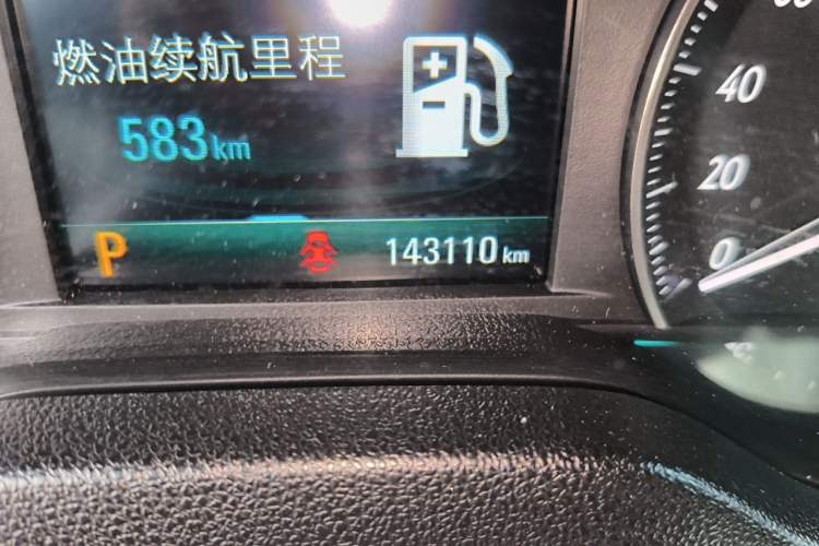Used Buick GT 2015 15N Automatic Elite Version Odometer Close Up