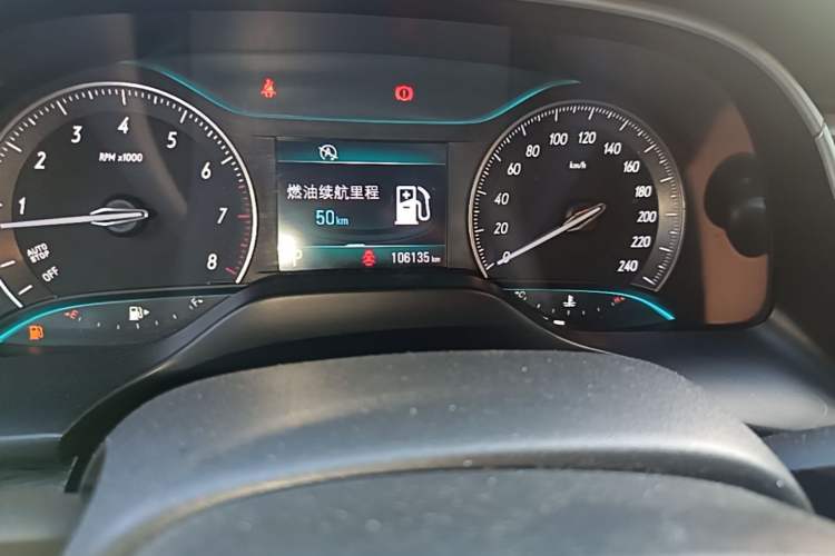 Used Buick GT 2015 15N Automatic Elite Version Odometer Close Up